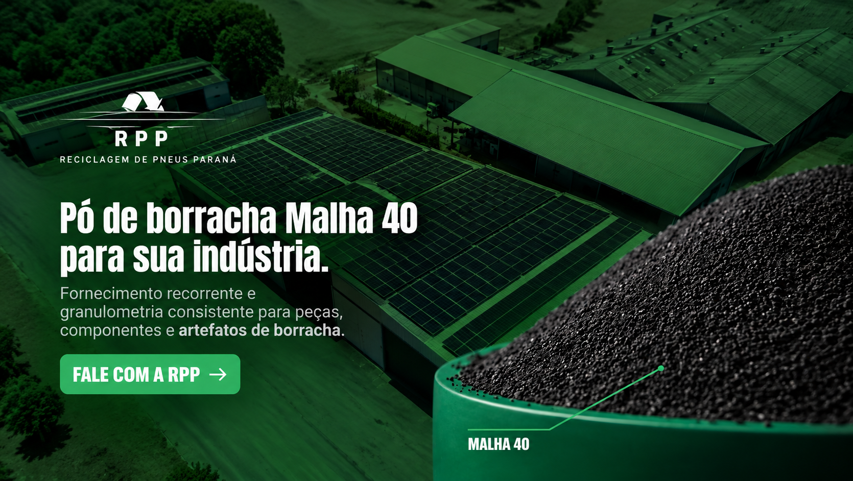 Pó de Borracha Malha 40: o que é, principais aplicações industriais e como usar como matéria-prima